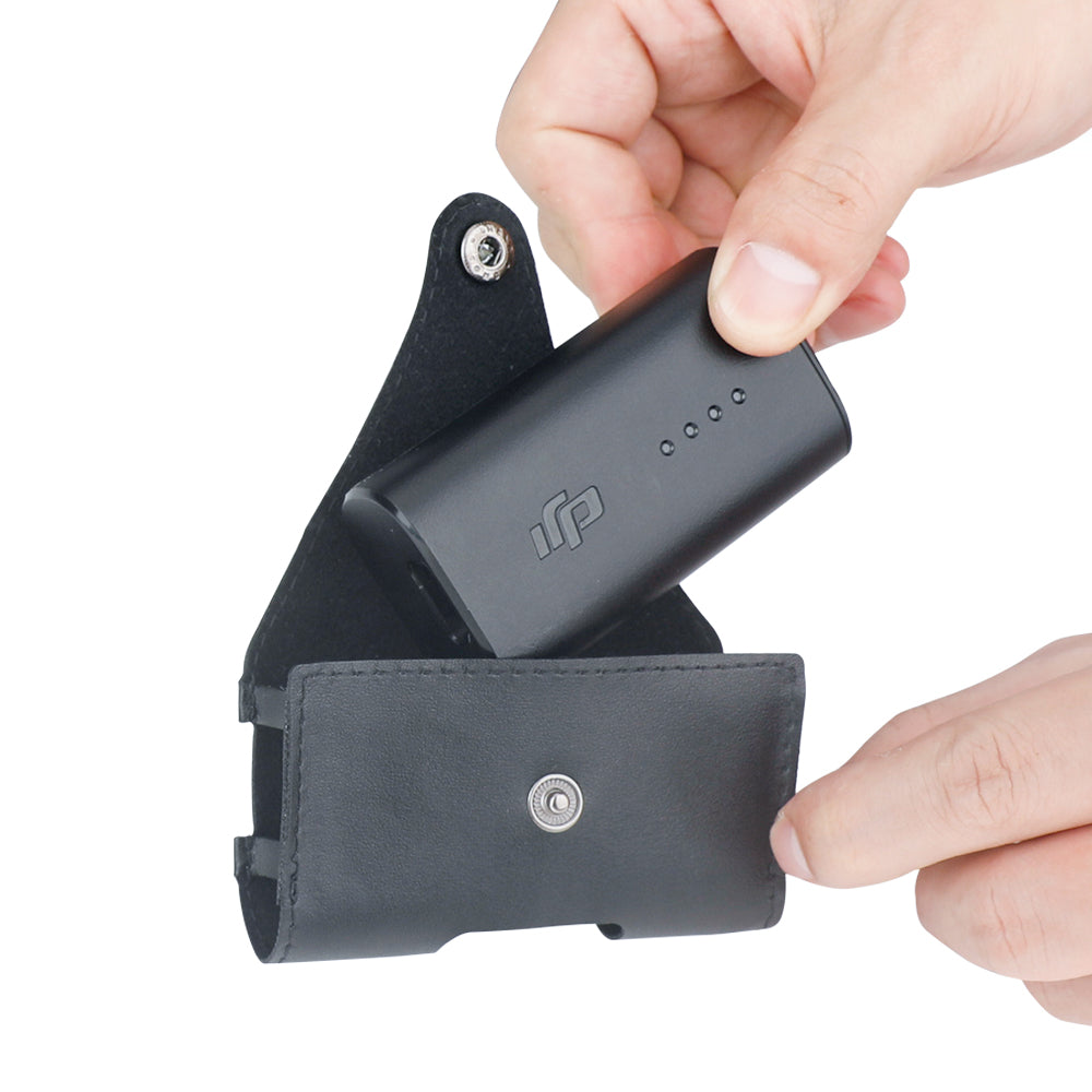 RCSTQ Back Clip Battery Storage Bag Case for DJI FPV V2 Flying Glasses Drone Power Supply Accessories