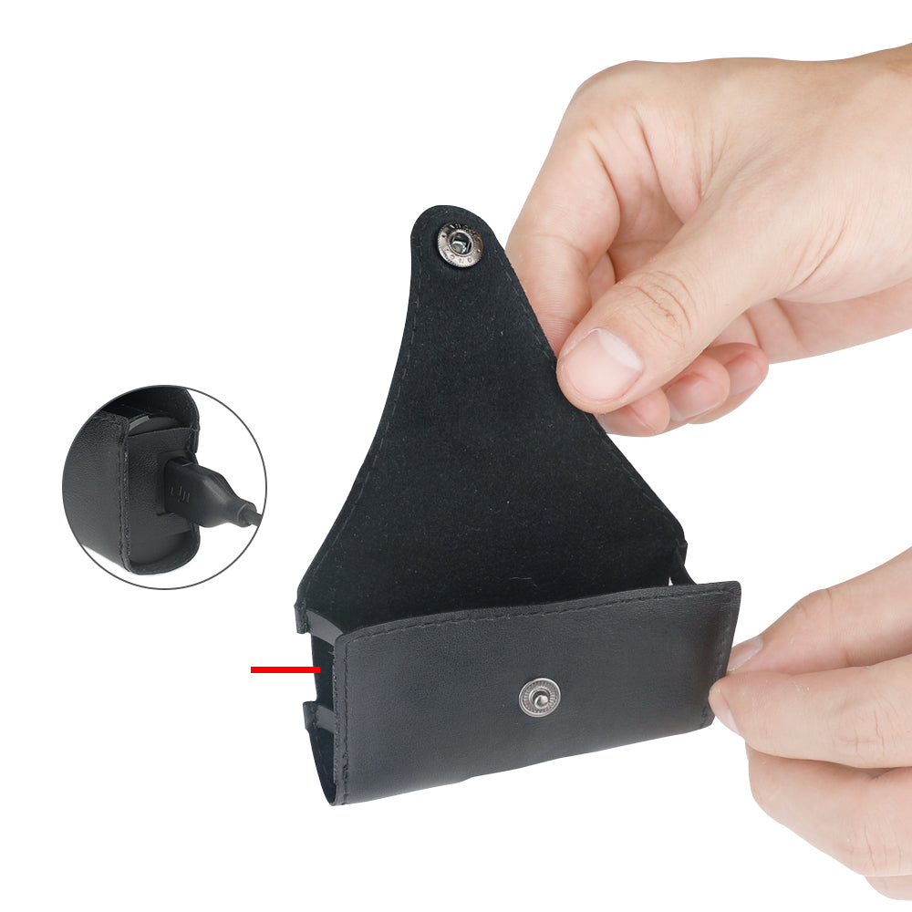 RCSTQ Back Clip Battery Storage Bag Case for DJI FPV V2 Flying Glasses Drone Power Supply Accessories