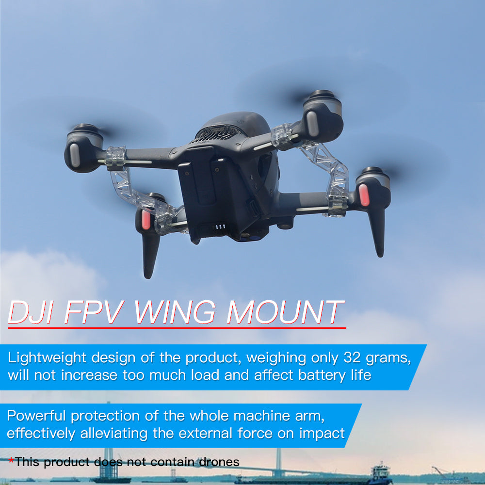 1 Pair RCSTQ Drone Arm Bracers Aircraft Arm Reinforcement Protector for DJI FPV