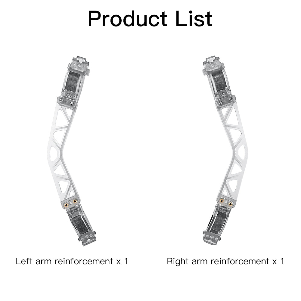 1 Pair RCSTQ Drone Arm Bracers Aircraft Arm Reinforcement Protector for DJI FPV