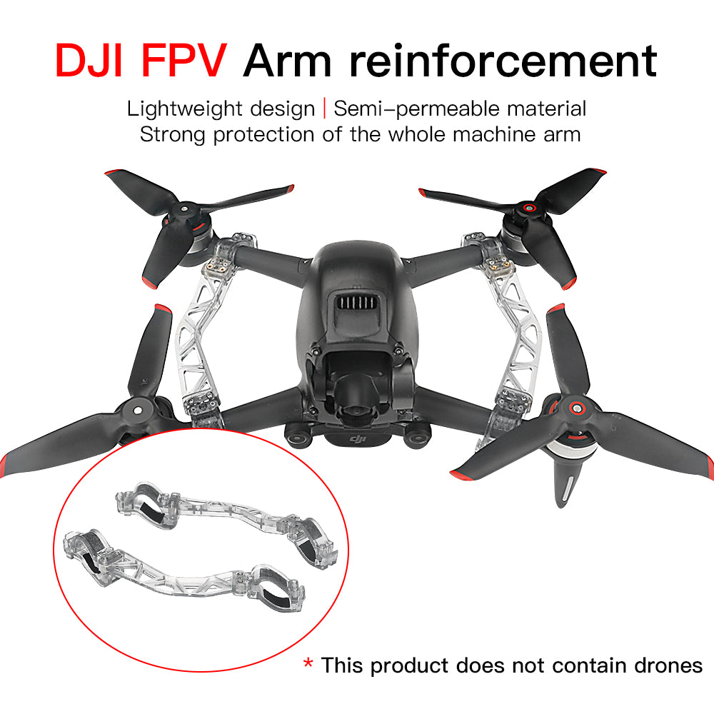 1 Pair RCSTQ Drone Arm Bracers Aircraft Arm Reinforcement Protector for DJI FPV