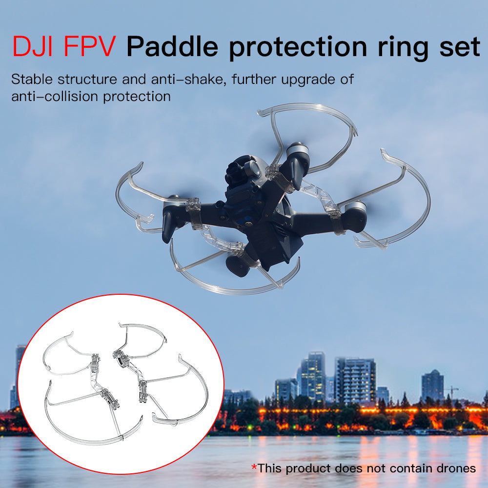 RCSTQ Propeller Guard with Anti-collision Rings Arm Bracers for DJI FPV Drone