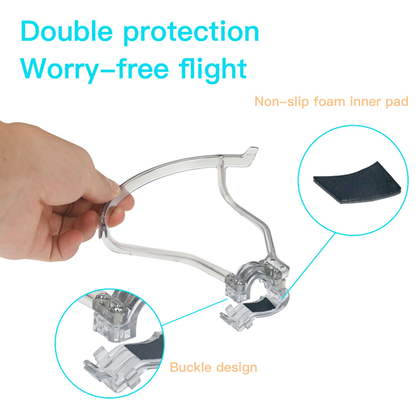 RCSTQ Propeller Guard with Anti-collision Rings Arm Bracers for DJI FPV Drone