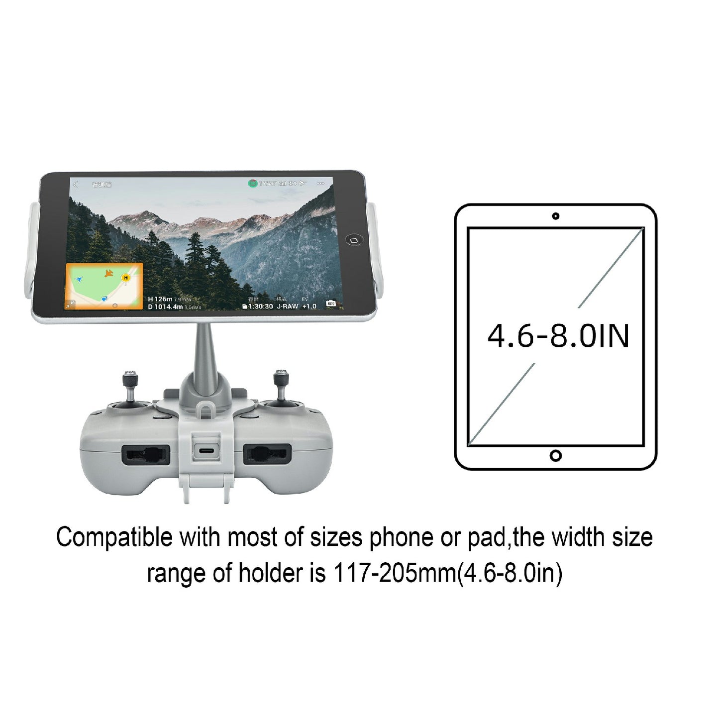 STARTRC Mobile Phone Tablet Holder Bracket for DJI Air 2S/Mini 2/Mavic Air 2 Remote Controller