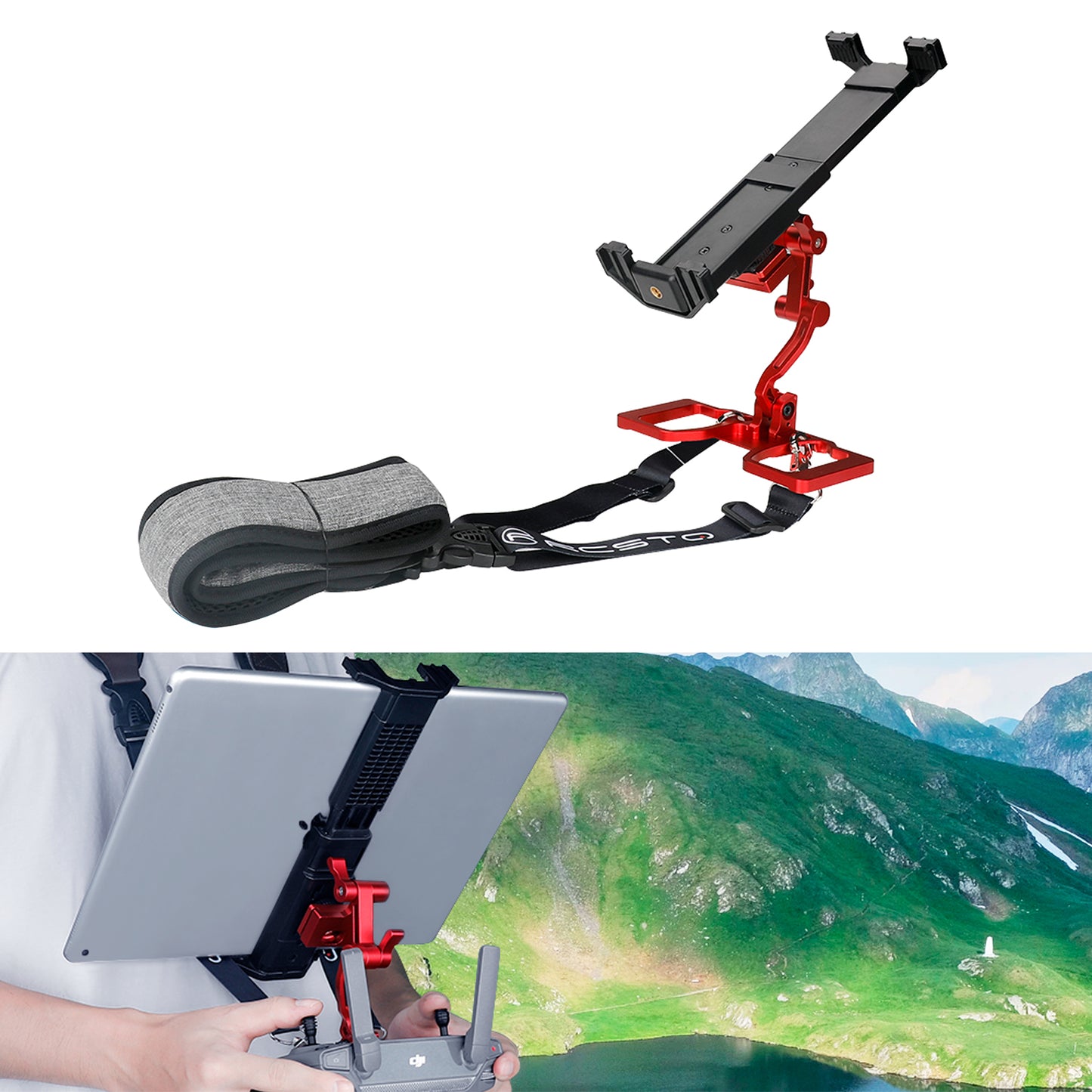 RCSTQ Tablet Holder Remote Control Bracket with Lanyard for DJI Mavic 1/Mavic 2/Mavic 2 Pro/Mavic Air
