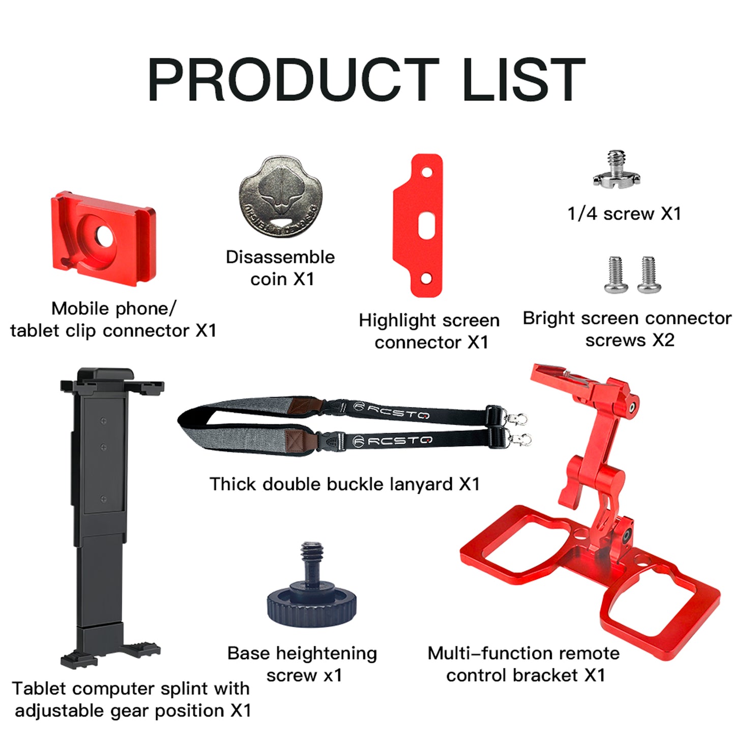 RCSTQ Tablet Holder Remote Control Bracket with Lanyard for DJI Mavic 1/Mavic 2/Mavic 2 Pro/Mavic Air