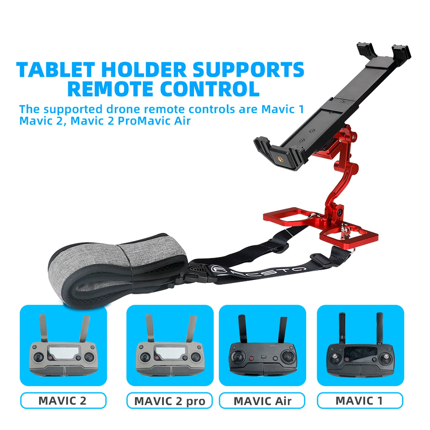 RCSTQ Tablet Holder Remote Control Bracket with Lanyard for DJI Mavic 1/Mavic 2/Mavic 2 Pro/Mavic Air