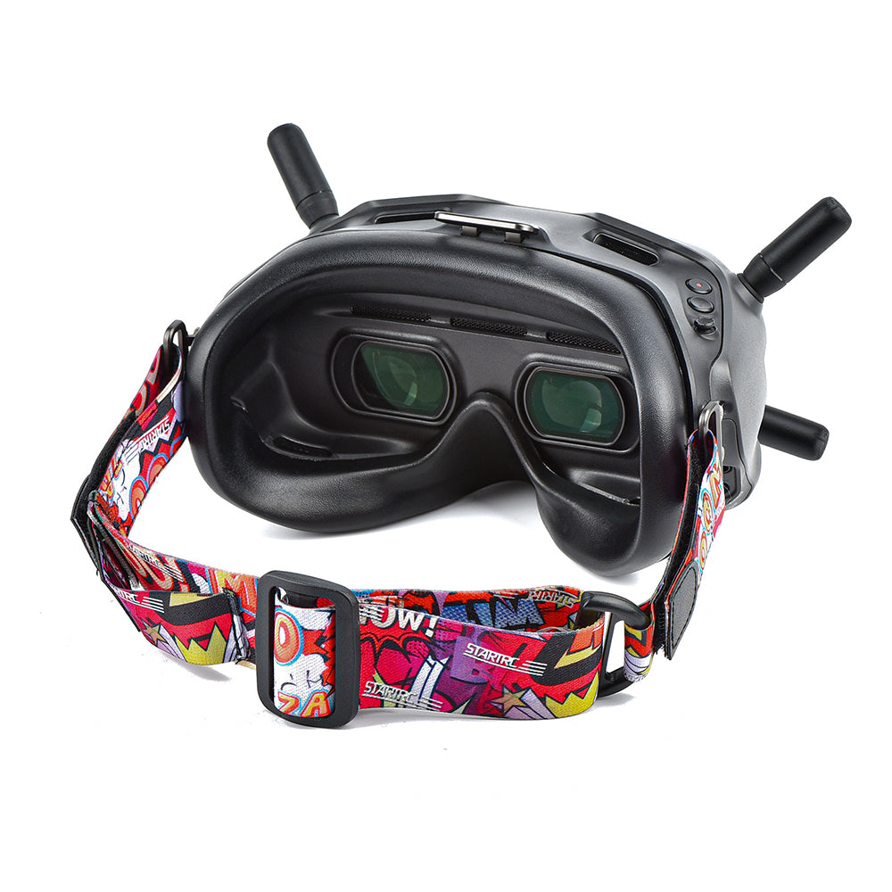 STARTRC Adjustable Headband VR Glasses Head Strap for DJI FPV Goggles/FPV Goggles V2 - Red