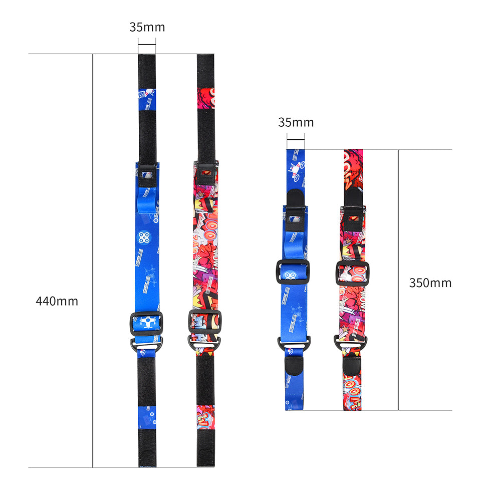 STARTRC Adjustable Headband VR Glasses Head Strap for DJI FPV Goggles/FPV Goggles V2 - Red