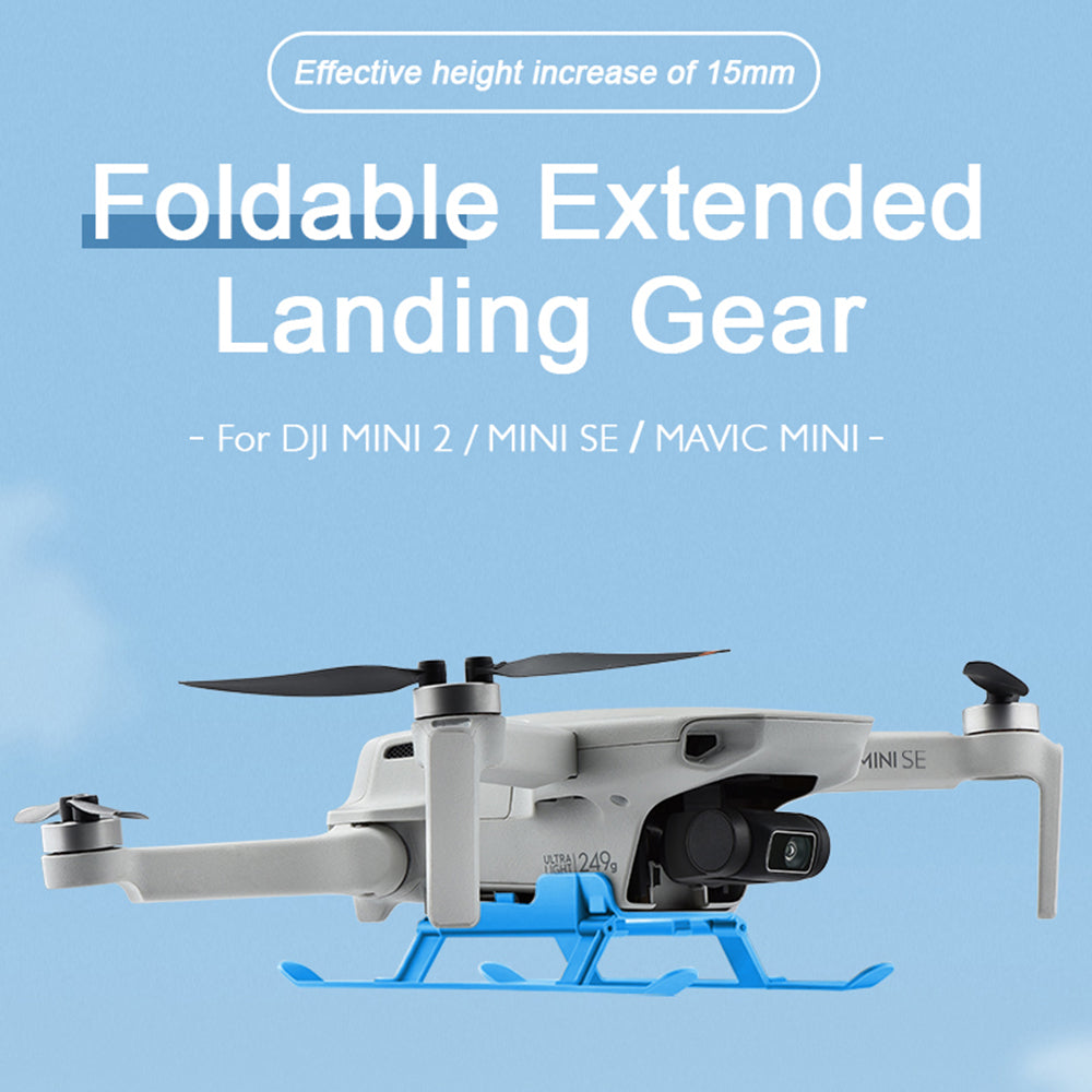 STARTRC 1109437 Foldable Drone Landing Gear ABS Anti-fall Landing Riser Stand for DJI Mini 2/Mini SE/Mavic Mini