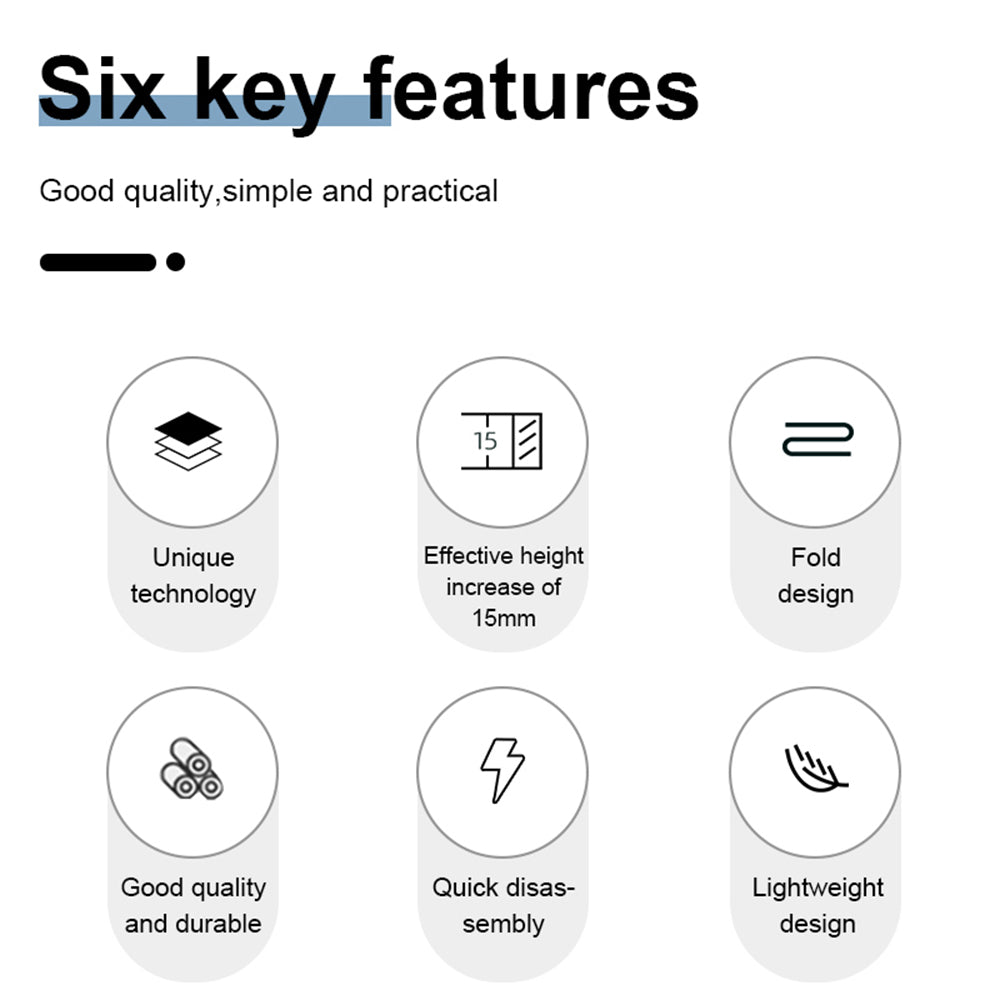 STARTRC 1109437 Foldable Drone Landing Gear ABS Anti-fall Landing Riser Stand for DJI Mini 2/Mini SE/Mavic Mini