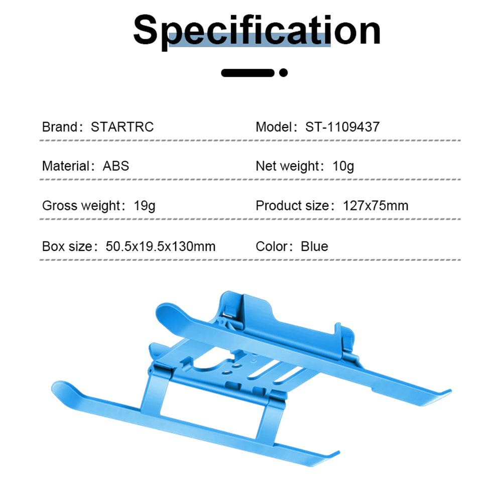 STARTRC 1109437 Foldable Drone Landing Gear ABS Anti-fall Landing Riser Stand for DJI Mini 2/Mini SE/Mavic Mini
