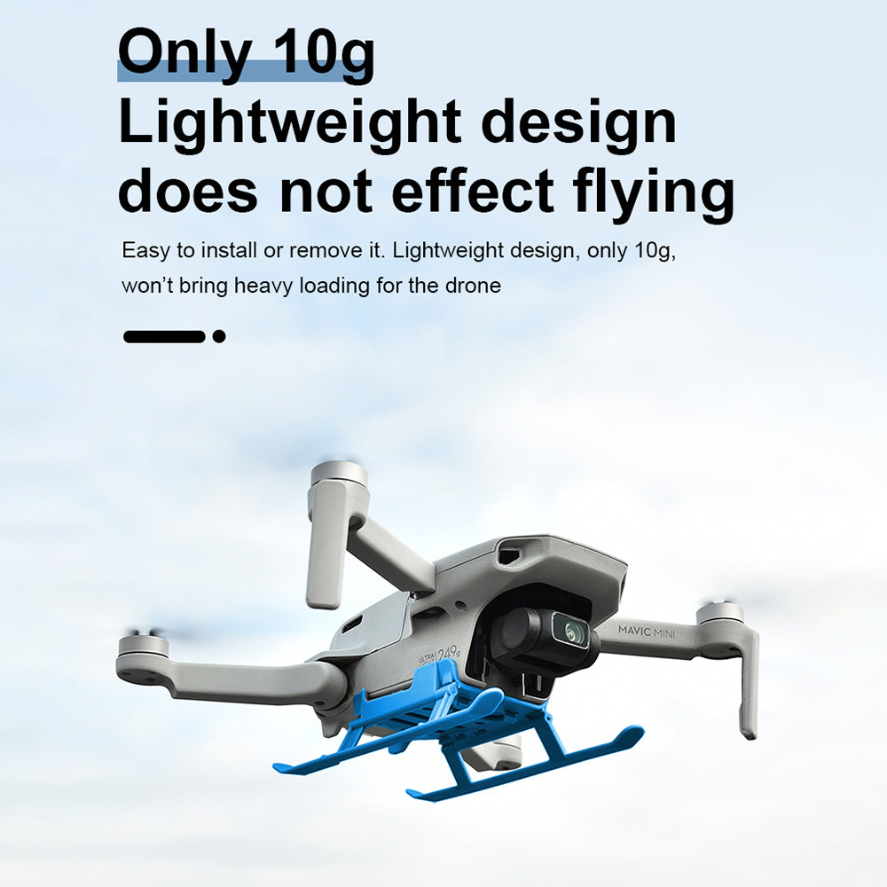 STARTRC 1109437 Foldable Drone Landing Gear ABS Anti-fall Landing Riser Stand for DJI Mini 2/Mini SE/Mavic Mini