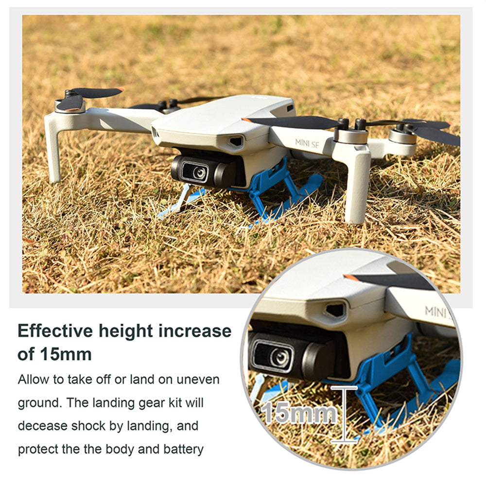 STARTRC 1109437 Foldable Drone Landing Gear ABS Anti-fall Landing Riser Stand for DJI Mini 2/Mini SE/Mavic Mini