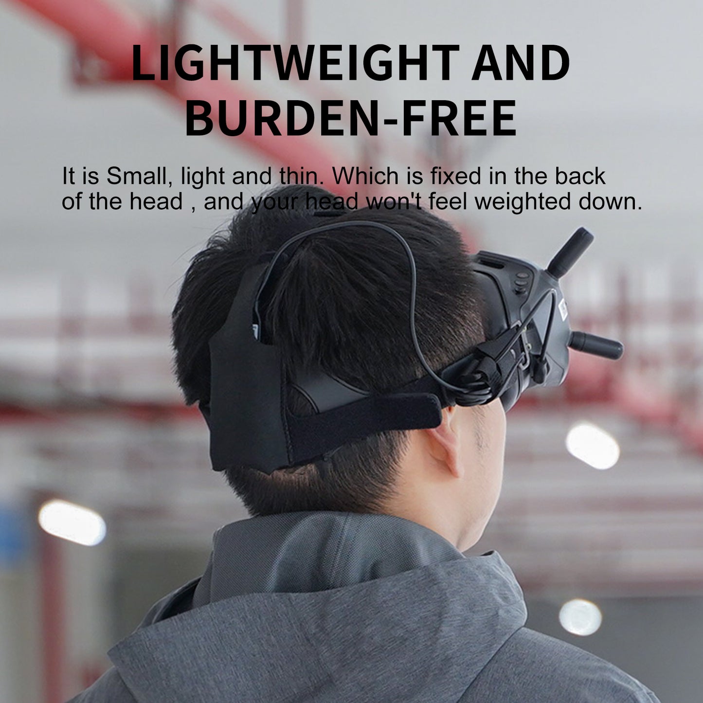 TELESIN TE-CEB-002 Portable Headband Battery Storage Bag Head Strap Battery Holder Pouch for DJI FPV Goggles