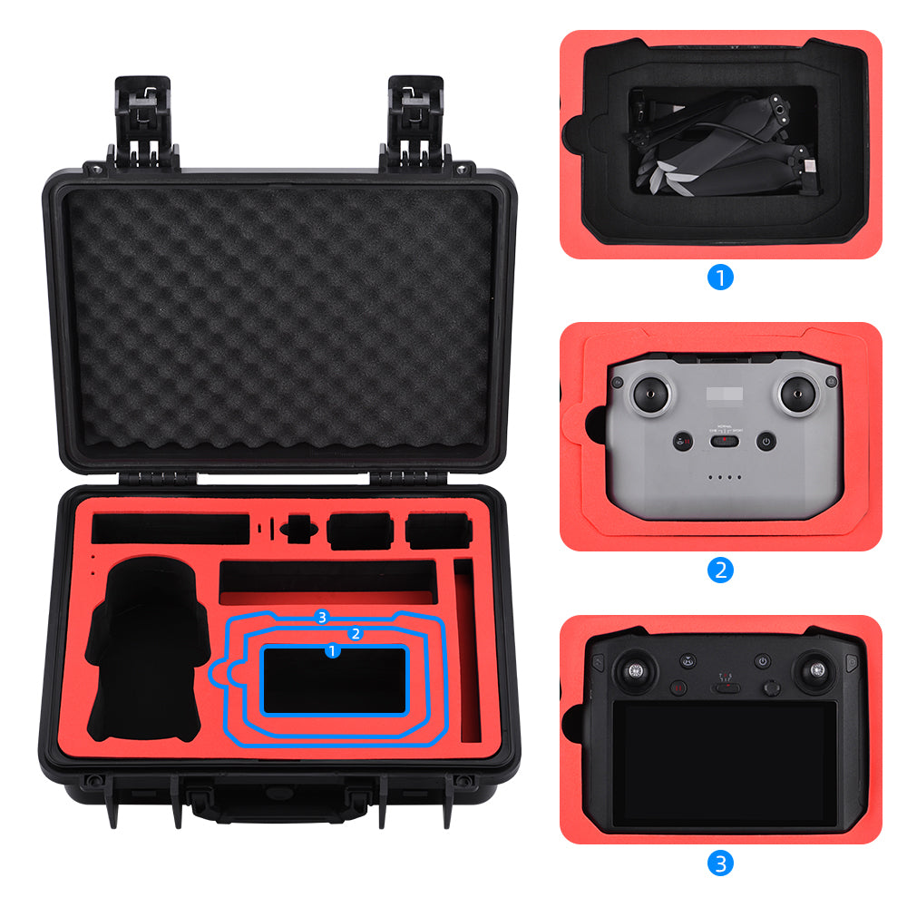 HEIYRC CSG080 Waterproof Storage Box Explosion-proof Case Hard Shell Handbag Carrying Case for DJI Mavic Air 2/Air 2S