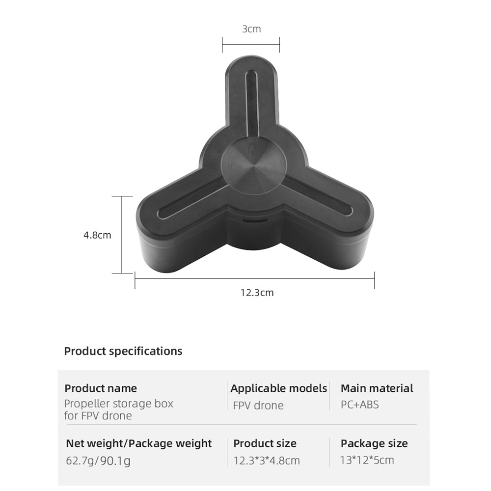 BRDRC EWB8917 Propeller Storage Box Propeller Blade Protective Case for DJI FPV Combo Drone