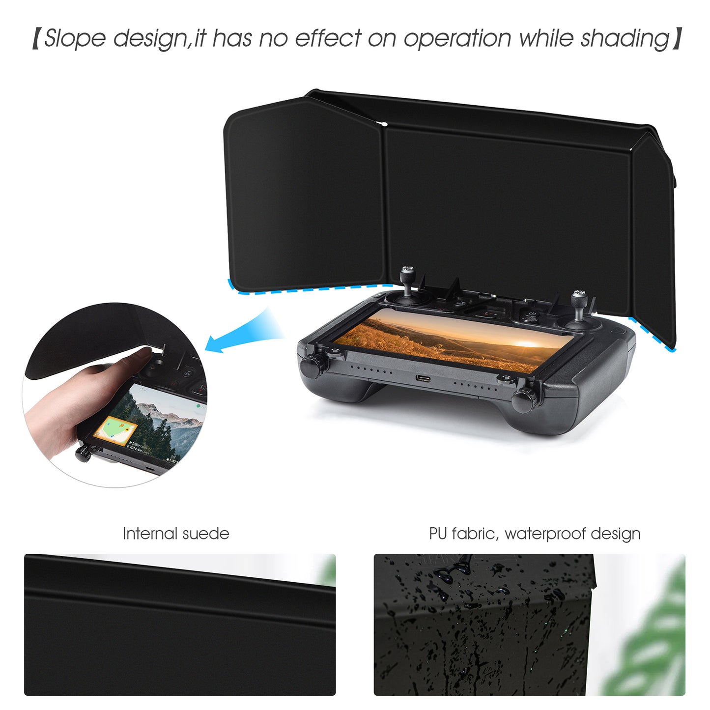 STARTRC 1109898 Remote Controller Monitor Sun Hood Sunshade for DJI Mavic 2/Mavic Air 2/Air 2S/Mini 2 Smart Controller Screen Shade
