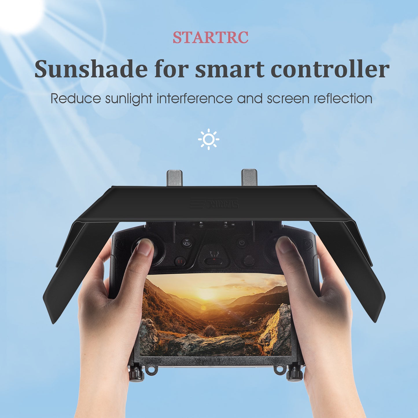 STARTRC 1109898 Remote Controller Monitor Sun Hood Sunshade for DJI Mavic 2/Mavic Air 2/Air 2S/Mini 2 Smart Controller Screen Shade