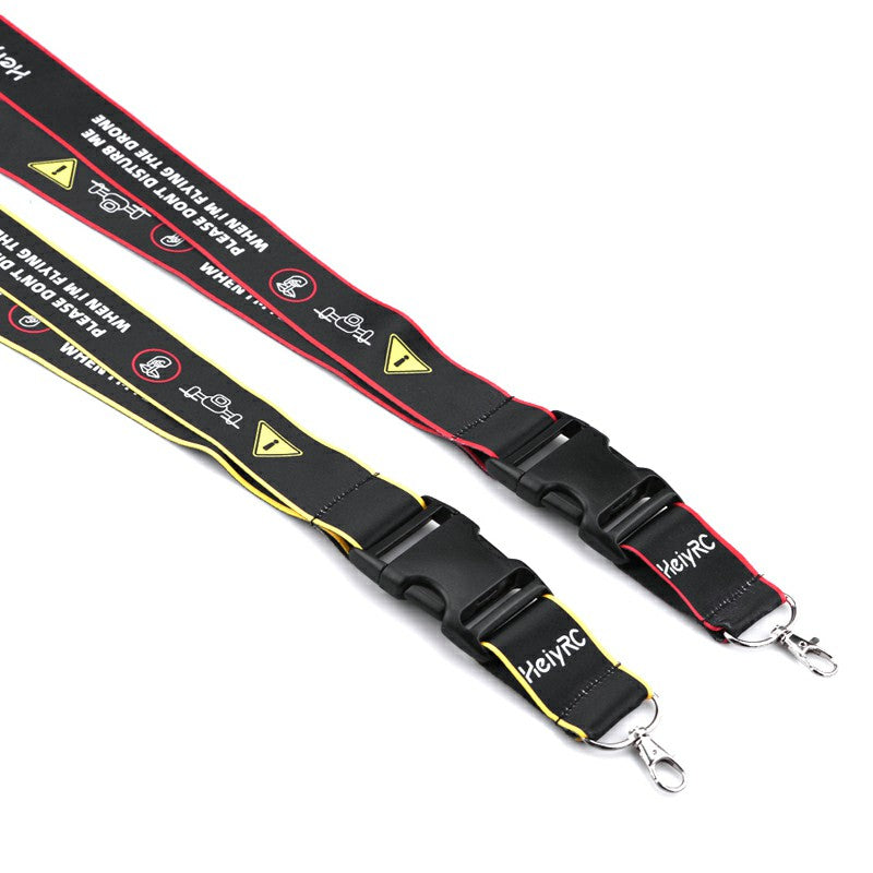 ZZCP8768 Lanyard Neck Strap with Hook Bracket for DJI Mavic 2/Pro/Mini/Air/Spark Remote Control - Black/Red Edge