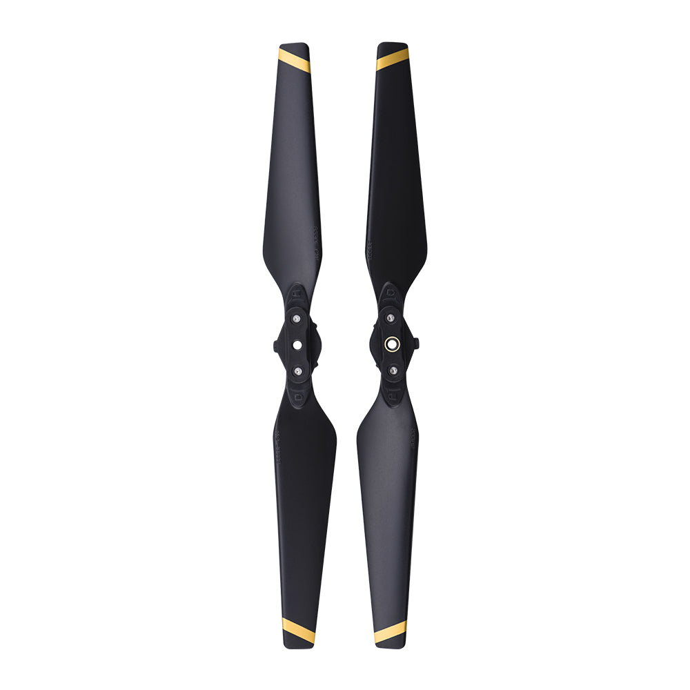 Max0432 1 Pair Low Noise Quick Release Propeller for DJI Mavic Pro 8330F - Black/Gold Edge