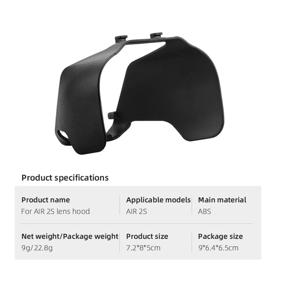 BRDRC EWB8758 Gimbal Camera Lens Hood Protector Sun Shade Anti-glare Shield for DJI Mavic Air 2S Drone