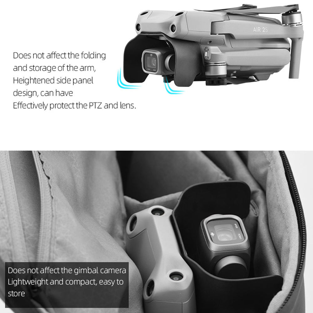 BRDRC EWB8758 Gimbal Camera Lens Hood Protector Sun Shade Anti-glare Shield for DJI Mavic Air 2S Drone