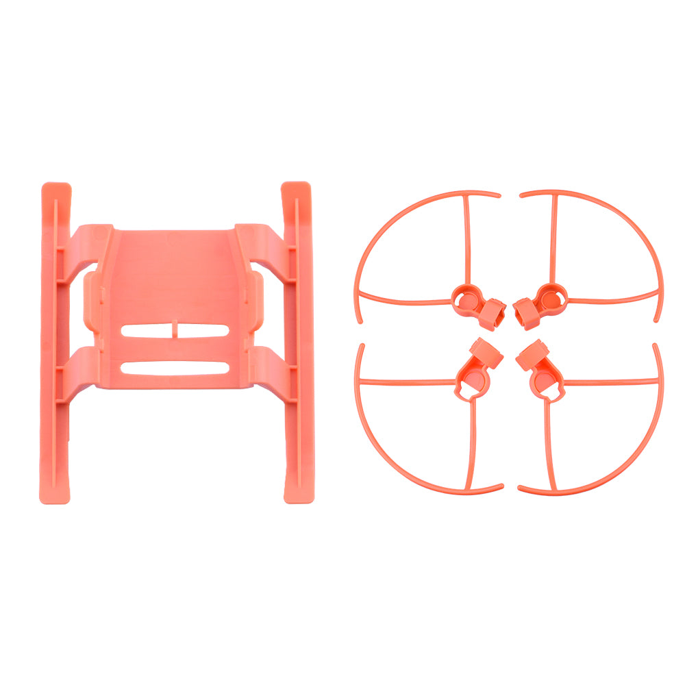 EWB8805+EWB8732_2 Landing Gear Height Extender and Propeller Protection Ring Set for FIMI X8 MINI - Orange