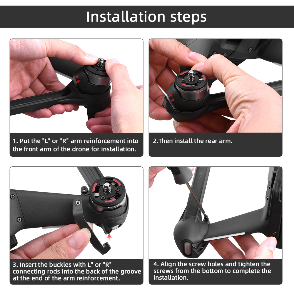 EWB8698 Arm Reinforcement Screws Screwdriver Maintenance Set for DJI FPV Drone