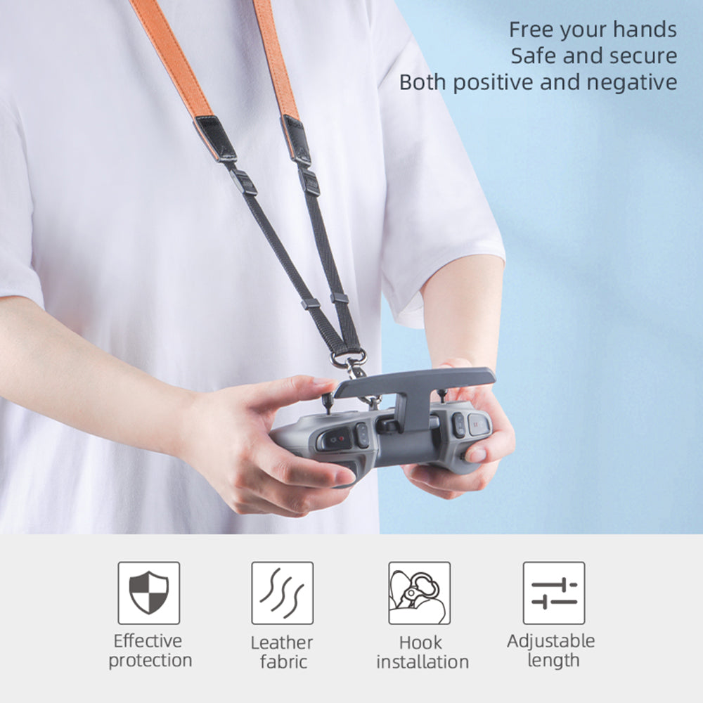 UTAIDU EWB8664 Dual-color Neck Lanyard Strap for DJI FPV Drone - Brown
