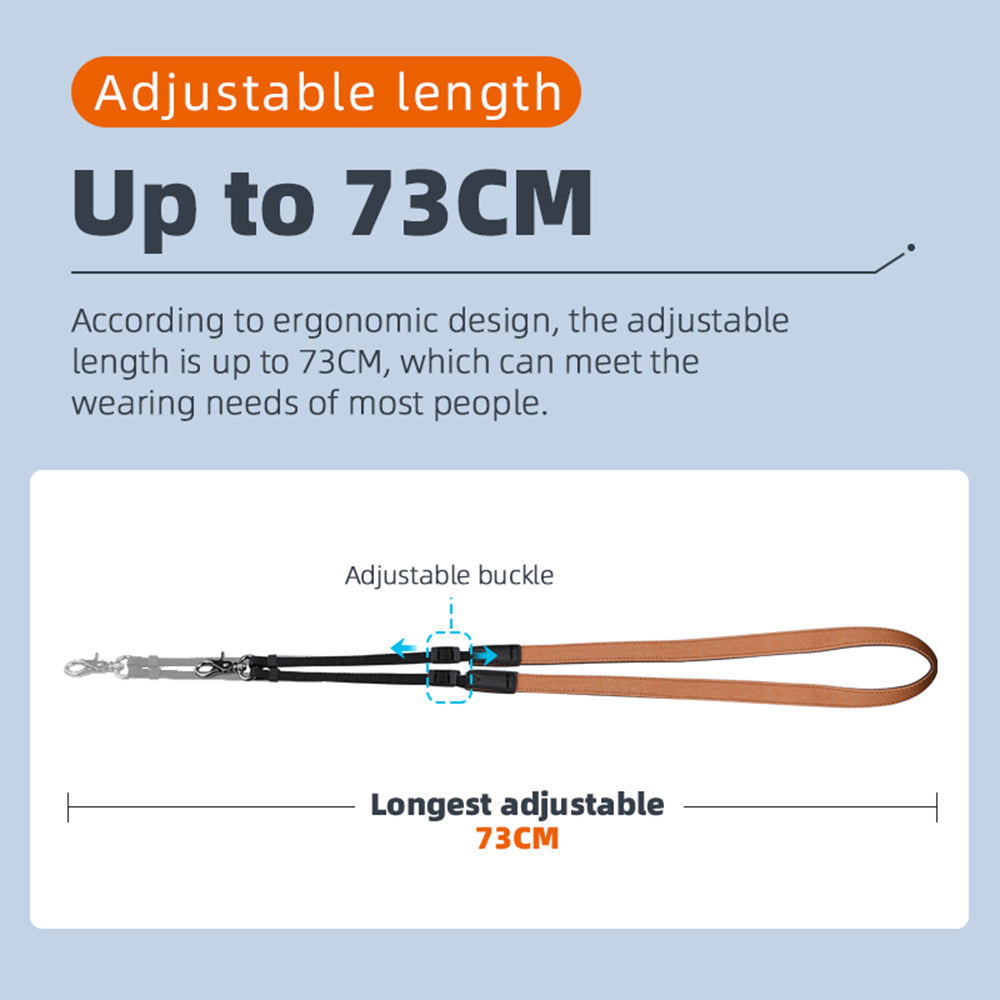 UTAIDU EWB8664 Dual-color Neck Lanyard Strap for DJI FPV Drone - Brown