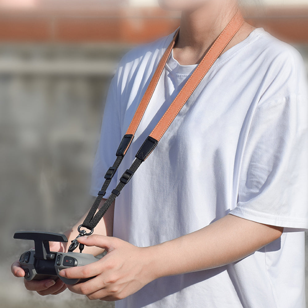 UTAIDU EWB8664 Dual-color Neck Lanyard Strap for DJI FPV Drone - Brown