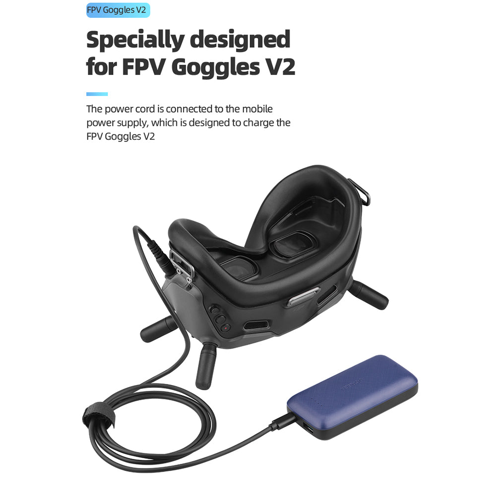 EWB8701 Power Bank Power Supply Cable Cord for DJI FPV Goggles V2