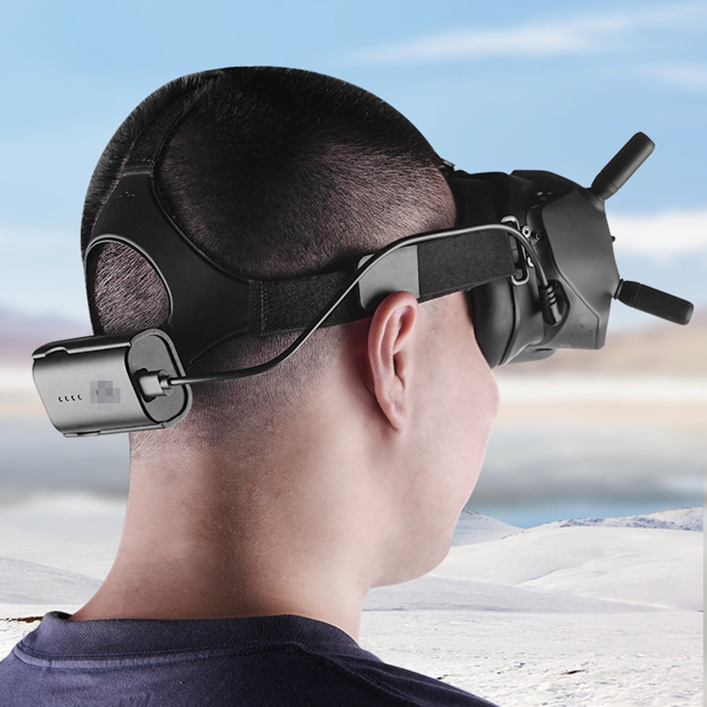 EWB8746_1 31cm Battery Power Supply Cable Cord for DJI FPV Goggles V2