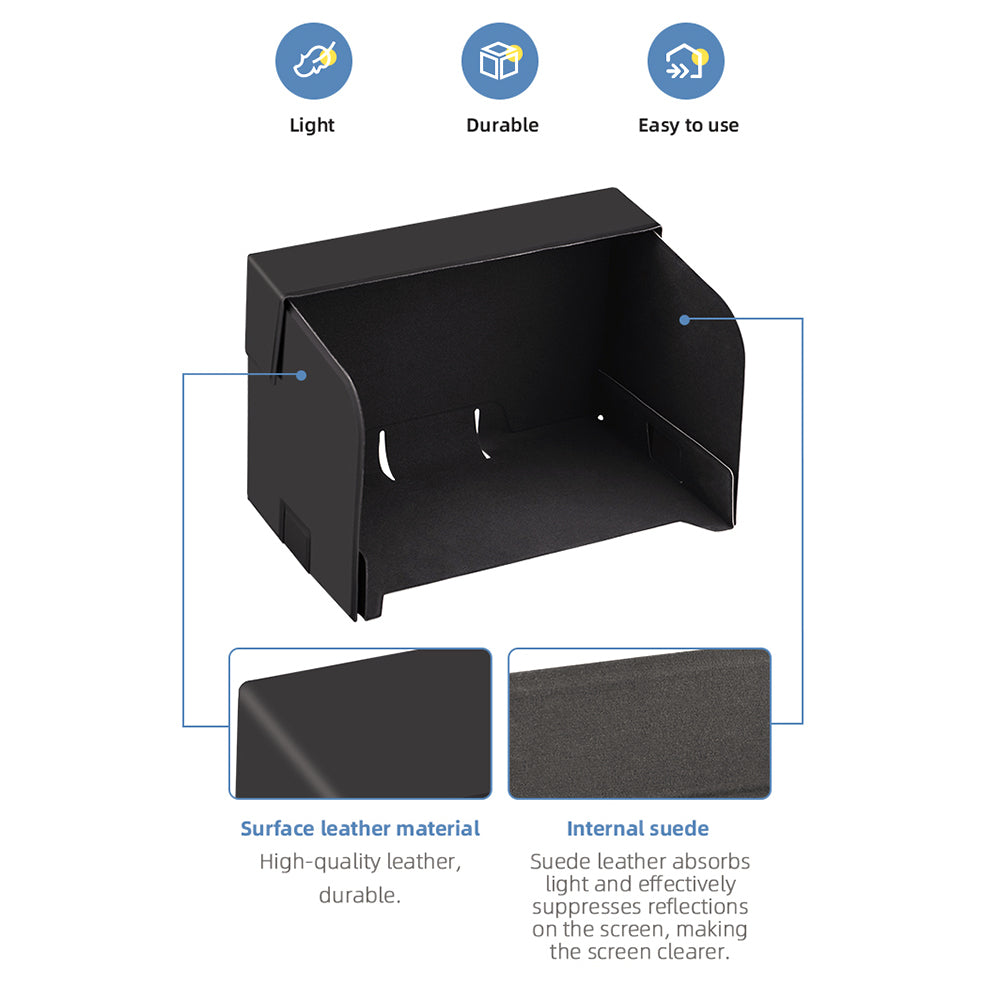 EWB8651+EWB8650 Remote Control Support + 8-inch Monitor Sun Hood Sunshade for DJI Mavic Air 2/Air 2S/Mini 2