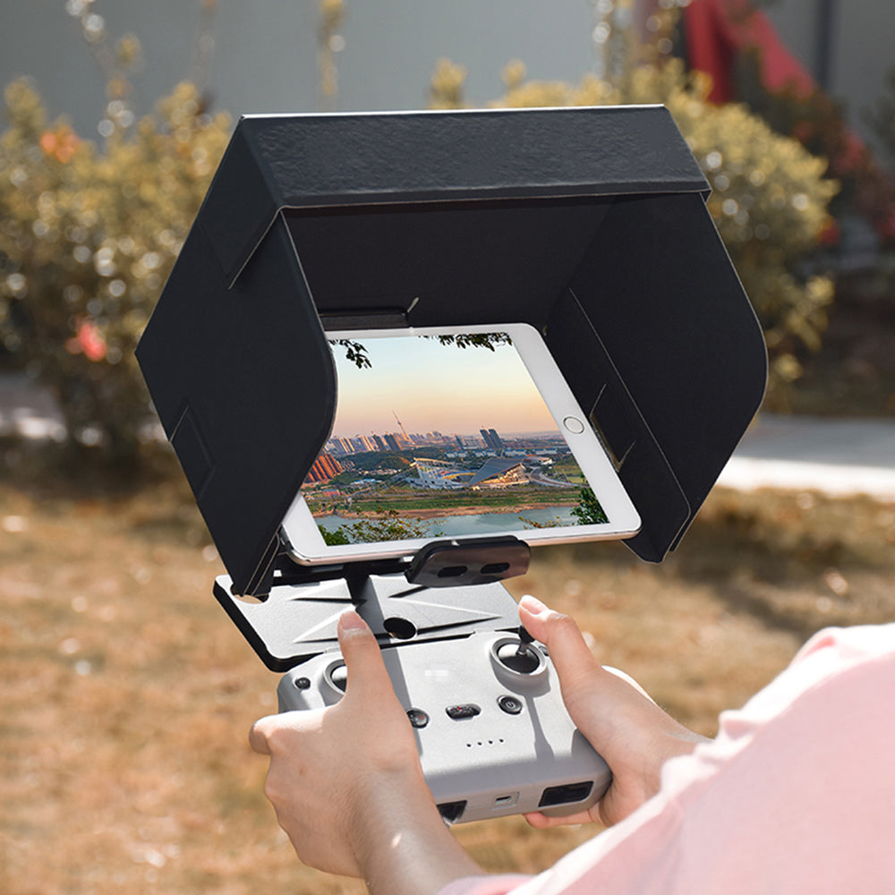 EWB8651+EWB8650 Remote Control Support + 8-inch Monitor Sun Hood Sunshade for DJI Mavic Air 2/Air 2S/Mini 2