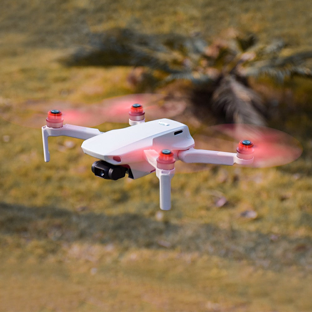 EWB8490 2 Pairs Quick Release Three-blade Propeller Drone Replacement Parts for DJI Mavic Mini/Mini 2 - Red