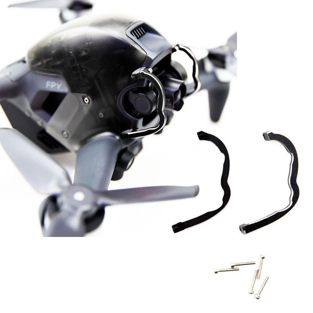 EWB8571 2Pcs Gimbal Bumper Anti-drop Protection Bar for DJI FPV Combo Drone - Black