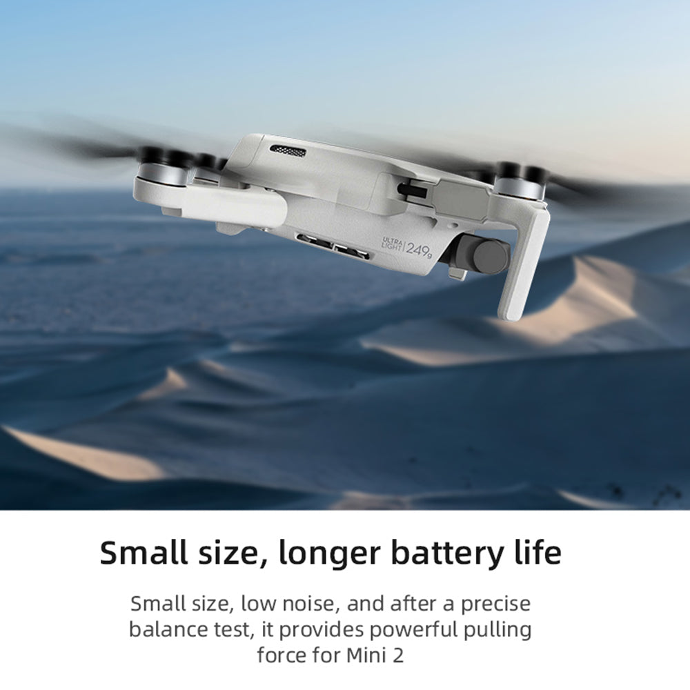 EWB8196_3 EWB8203_3 EWB8204_3 4 Pairs Low-Noise Propeller Replacement for DJI Mavic Mini 2 - Silver Edge