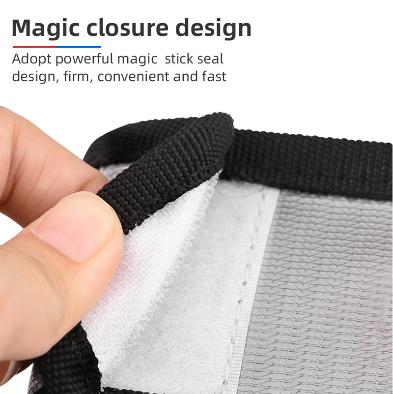 EWB8428_1 EWB8429_1 Fireproof Explosion-Proof Battery Safe Bag Battery Protection Bag for DJI FPV Combo - Black