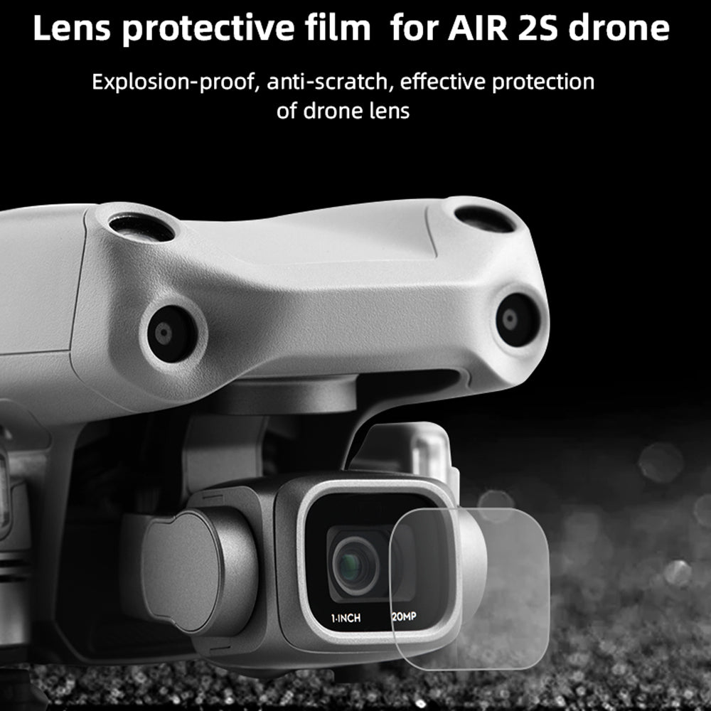EWB8581_1 Camera Lens Protector 9H Anti-scratch Tempered Glass Film Cover for DJI Mavic Air 2S