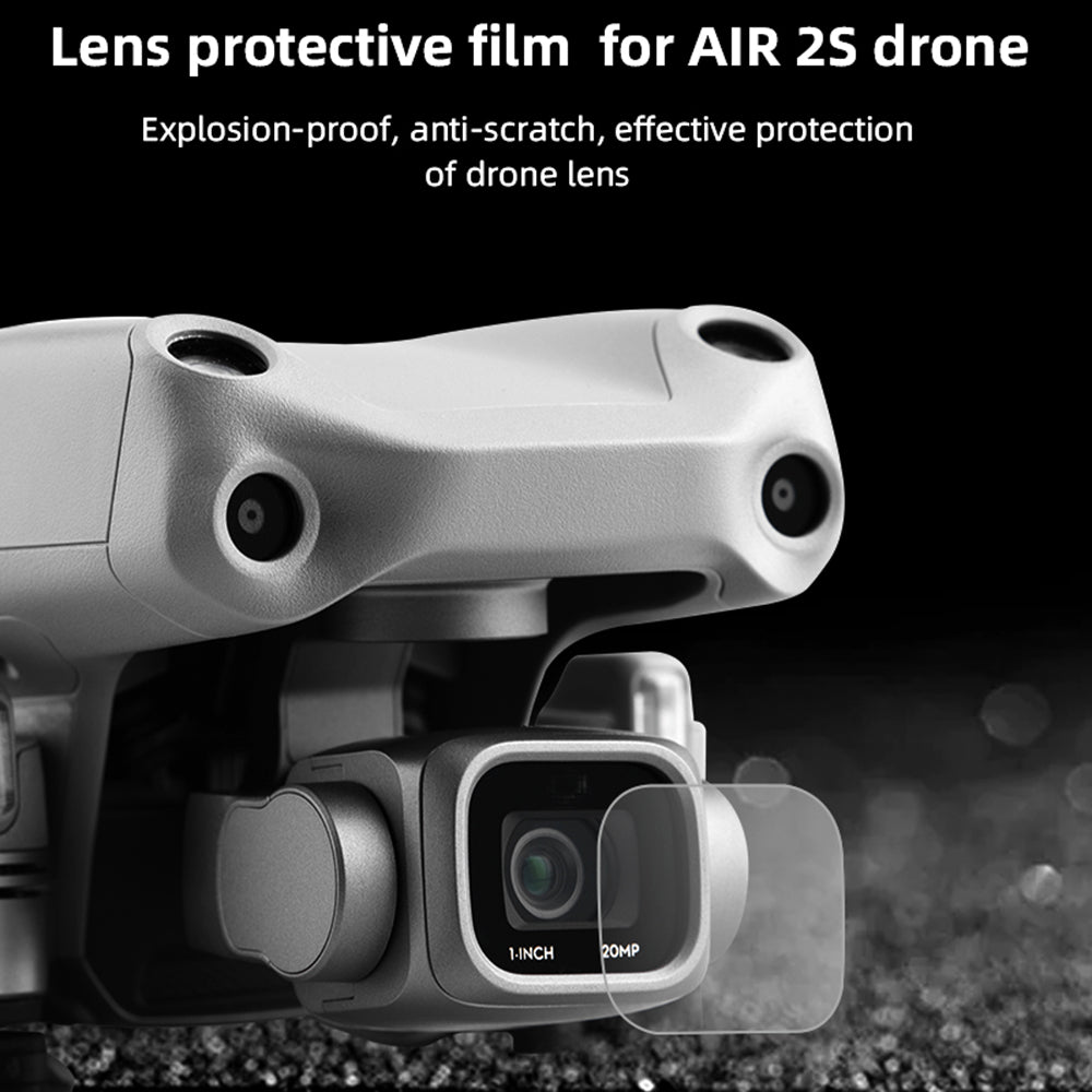 EWB8581_2 2Pcs 9H Hardness Tempered Glass Camera Lens Protector for DJI Mavic Air 2S