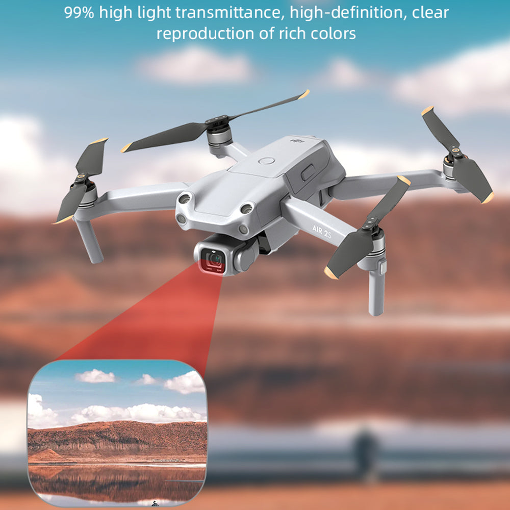 EWB8581_2 2Pcs 9H Hardness Tempered Glass Camera Lens Protector for DJI Mavic Air 2S