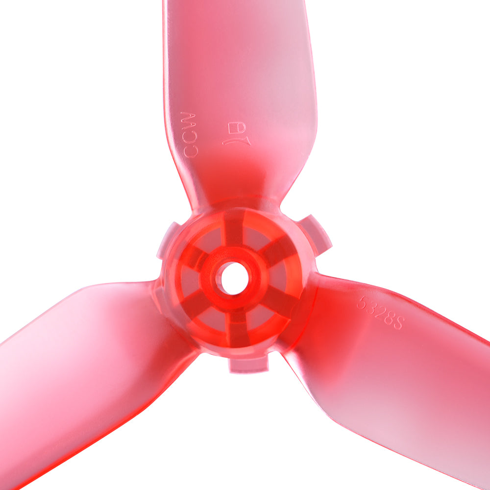 EWB8575 2 Pairs Color Propeller Drone Replacement Blades Props for DJI FPV Combo - Red