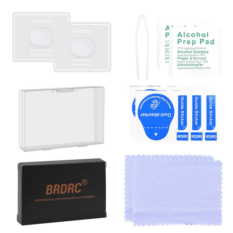 EWB8632_2 2Pcs/Pack HD Tempered Glass Camera Lens Protective Film for FIMI X8 Mini Drone