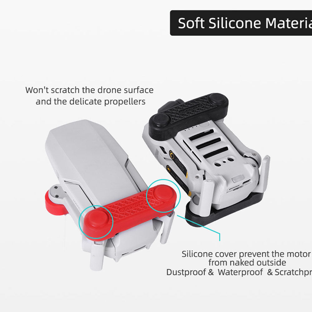 SUNNYLIFE Q9426 2 in 1 Propellers Holder Guard Prop Blade Stabilizer Motor Cover for DJI Mini 2/Mini SE/Mavic Mini Drone - Black
