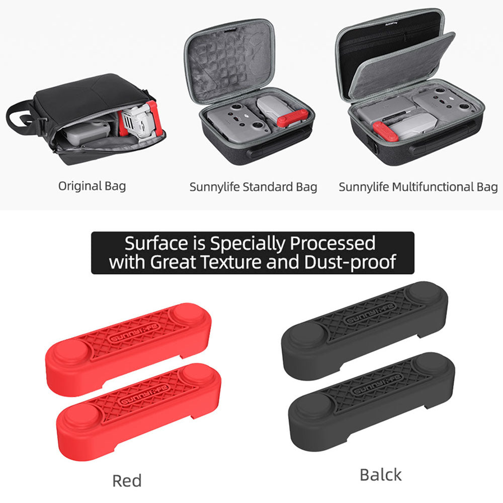 SUNNYLIFE Q9426 2 in 1 Propellers Holder Guard Prop Blade Stabilizer Motor Cover for DJI Mini 2/Mini SE/Mavic Mini Drone - Black