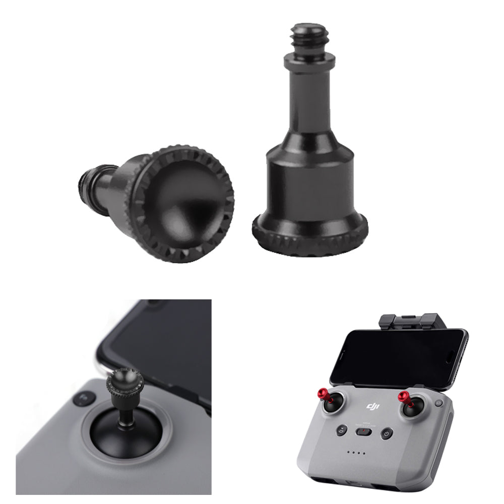 SUNNYLIFE YG9276 1 Pair Thumb Rocker Aluminum Alloy Joysticks for DJI Mavic 3/Air 2S/Air 2/Mini 2 Controller - Black