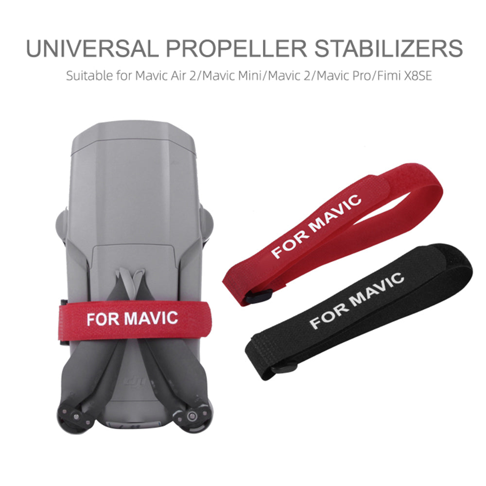 SUNNYLIFE Q9300 1 Pair Drone Propeller Blade Holder Protection Fixing Band for DJI Mavic 3/Mavic Air 2S/Mini SE / Fimi X8SE - Black