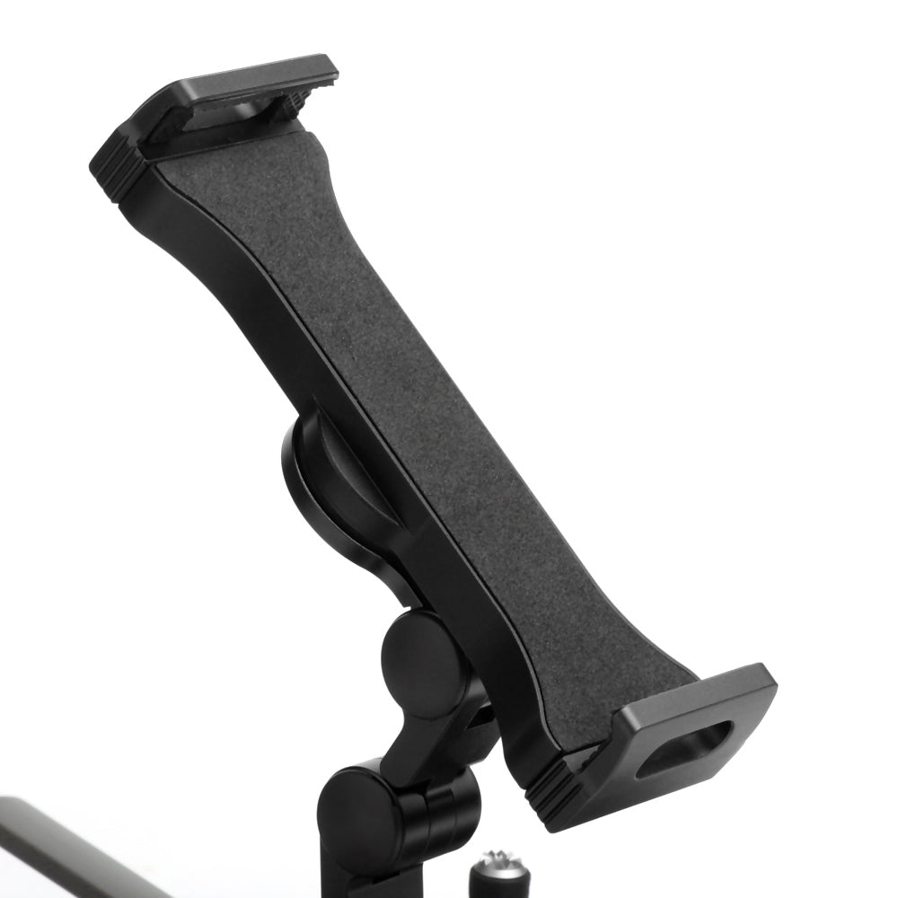 SUNNYLIFE ZJ035 Aluminum Alloy Cell Phone Holder Portable Drone Remote Controller Rack Folding Tablet Stand with Strap for DJI Mavic 3/2/Mini SE/Air 2S - Black